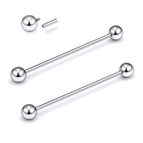 Xnsjeyy 14G 35mm titanium barbell