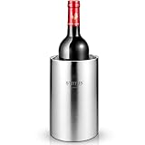 Wine Chiller Bucket, STUTUS Stainless Steel Double Wall White Wine Bottle Cooler Bucket, Insulated C