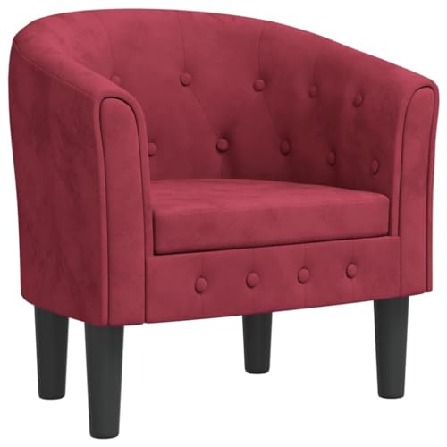 vidaXL Fauteuil Cabriolet, Chaise avec Accoudoirs, Canapé avec Dossier, Siège Rembourré, Meuble...
