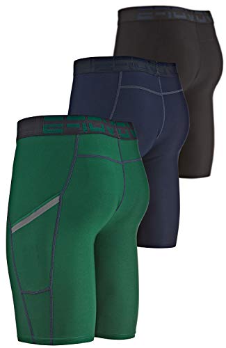 DEVOPS Men's Compression Shorts Underwear (3 Pack)