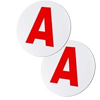 Norhogo 2 PCS Disque magnétique A, Diamètre 15 cm Disque voiture, A attacher au véhicule, Disque magnétique Jeune conducteur Auto