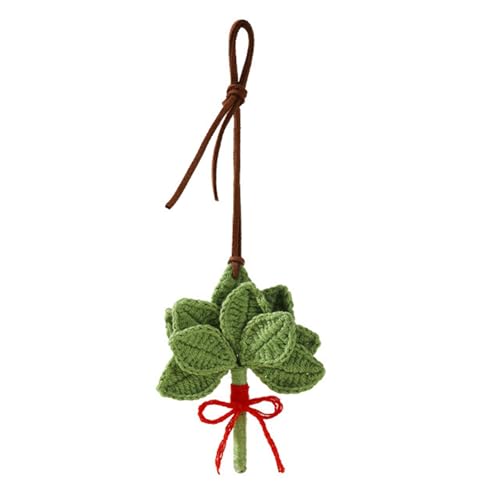 jklymm Colgante de hojas de pomelo de hilo para manualidades, trae buena suerte y protege del mal, accesorio portátil para uso diario, regalo de moda
