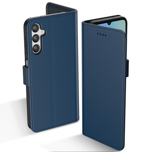 Aiziki For Samsung Galaxy A05s Case Wallet Premium Leather Flip Case with Card Slots Magnetic Closure Kickstand Shockproof Protective Compatible with Samsung Galaxy A05s Phone Case-Blue