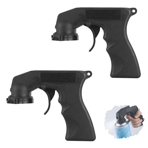 2 Stück Dosenhalter Sprayhandgriff, Pistolengriff für Sprühdosen, Farbspritzpistole Griff, Pistolengriff Halter für Spraydosenlacken