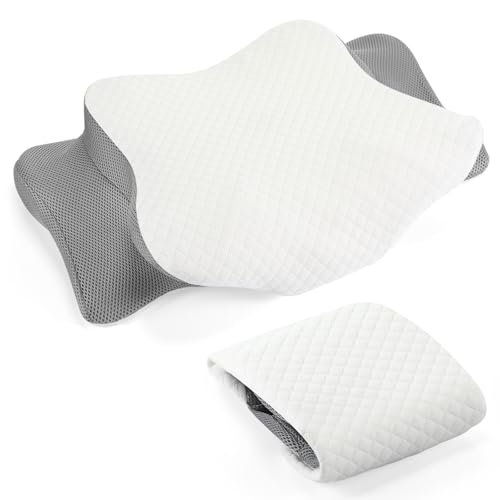 HunnmingRe Fronha cervical confortável e respirável com zíper (apenas fronha) fronha para travesseir
