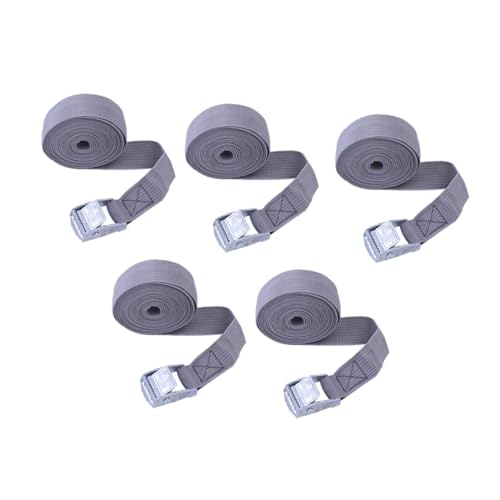 Uonlytech 5 Piezas Cinchas de Amarre para Carga Correas de Trinquete Resistentes para Transporte y Sujeción de Mercancías Coche sin Gancho Duraderas y Fáciles de Usar Color Color Aleatorio