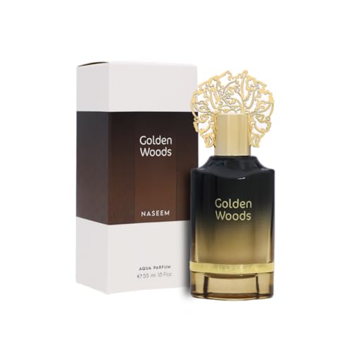Image of NASEEM Golden Woods Aqua Parfum 55 ML | Luxury Perfume for Unisex | Natural, Alcohol Free, Long Lasting Fragrance