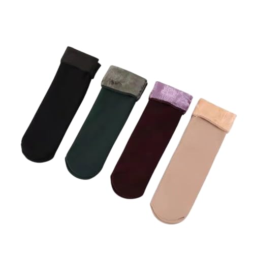 Ultra Soft Warm Winter Socks – Thermal Insulated Lined Ankle Socks for Women -multicolor (PACK OF 1)-picture-18