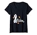 Femme Disney Frozen 2 Olaf Be Cool T-Shirt avec Col en V