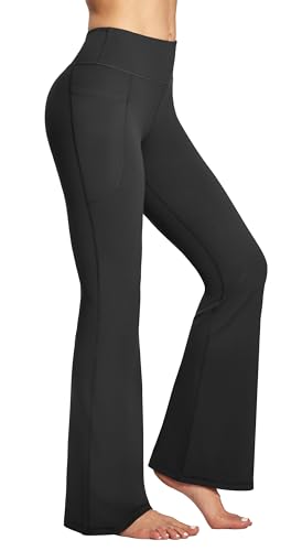 Image of Heathyoga Yoga Pants with Pockets Extra Soft Leggings with Pockets for Women Non See-Through High Waist Workout Leggings