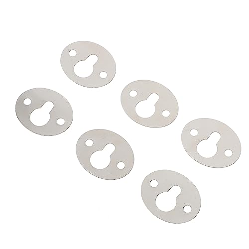 Image of DOITOOL Elegant Oval Shape Keyhole Hangers 15 Pack Lightweight Compact Keyhole Tool for Picture Frames Wall Decorations