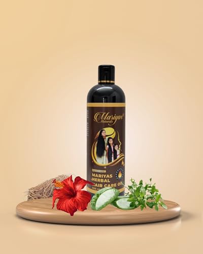 Image of Mariyas Herbal Hair Growth Oil for Women & Men | Hibiscus, Bhringraj, Amla, Neem | Handmade Natural Hair Care Oil |200ml