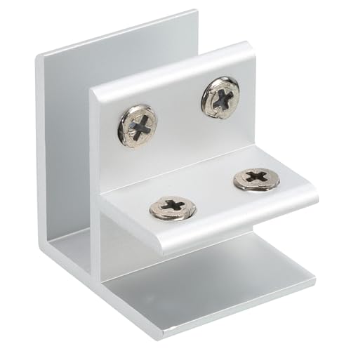 Pince en verre 90 degrés support étagère double face réglable 14-17mm