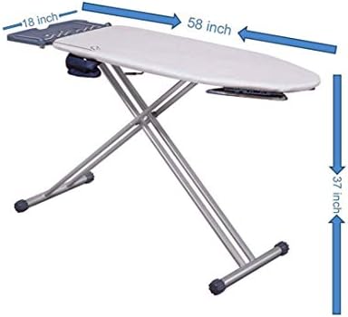 Mabel Home Extra-Wide ironing Pro Board with Shoulder Wing Folding, 8 Feature, with + Extra Cover