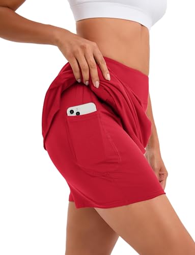 Image of Oyamiki Women's Active Athletic Skort Lightweight Tennis Skirt Perfect for Running Training Sports Golf