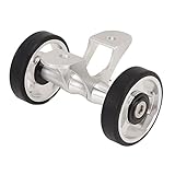 ERYUE Dahon Guardabarros de Bicicleta Easywheel Reemplazo de Doble Rodillo Estable y Liviano para Bicicleta Plegable, para Dahon (Plata)