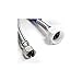 Easyflex EF-TC-38CBC-12 Stainless Steel Braided Toilet Connector, 3/8" C x 7/8" BC, 12"