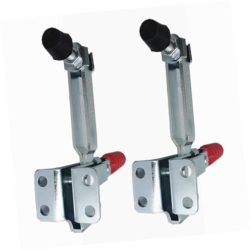 Balacoo 2pcs Woodworking Fixed Clamps Iron Toggle Strong Grip Hand Operation Essential for Welding Jobs