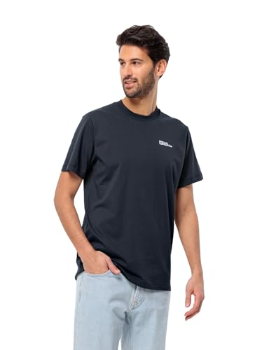 Jack Wolfskin Herren Essential M T Shirt Shortsleeve, Night Blue, S EU – Ansicht 2