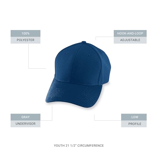 Augusta Sportswear Youth Athletic Mesh Cap Navy OS2