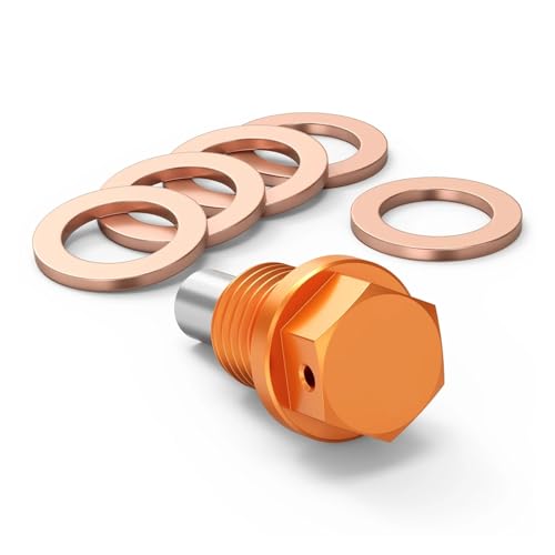 Boulon de bouchon de vidange d'huile en alu anodisé orange pour Duke 690 et Enduro R