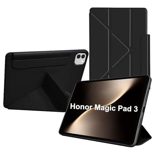 Fitudoos Hülle Kompatibel mit Honor Magic Pad 3 13.3 Pouce - Ultra Dünn mit Standfunktion Slim Smart Schutzhülle,mit Automatischer Schlaf-/Wachmodus–Schwarz