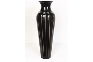 Hosley® Decorative Embossed Metal Tall Floor Vase 26 Inch High