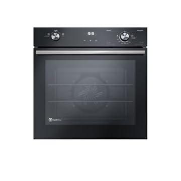Forno de Embutir Electrolux a Gás 80L Efficient com PerfectCook360 Preto OE8GH 220v