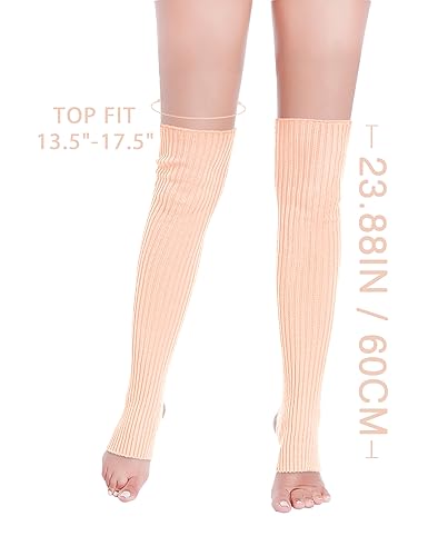 Image of v28 Women's Neon Knit Leg Warmer for 80s Party Dance Sports Yoga