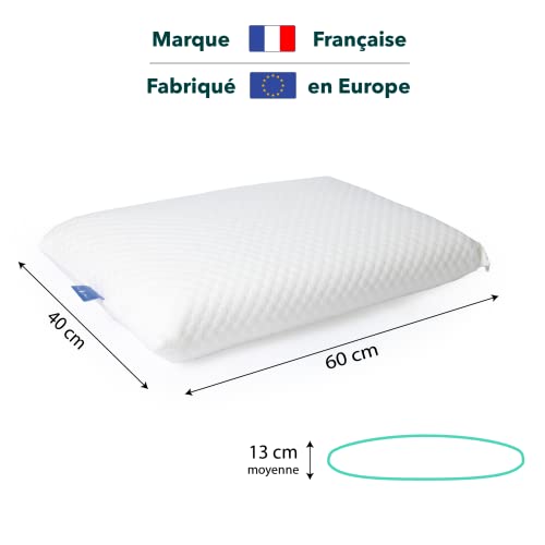 Oreiller ergonomique cervical contre le mal de dos et de nuque