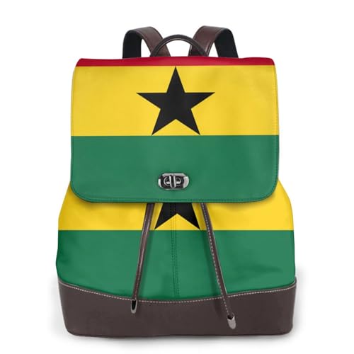 Sac à dos ordinateur portable cuir Ghana pour soulager le dos en voyage campus