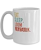 Loom Network Crypto, Eat Sleep Loom Network Repeat Mug 15oz, white