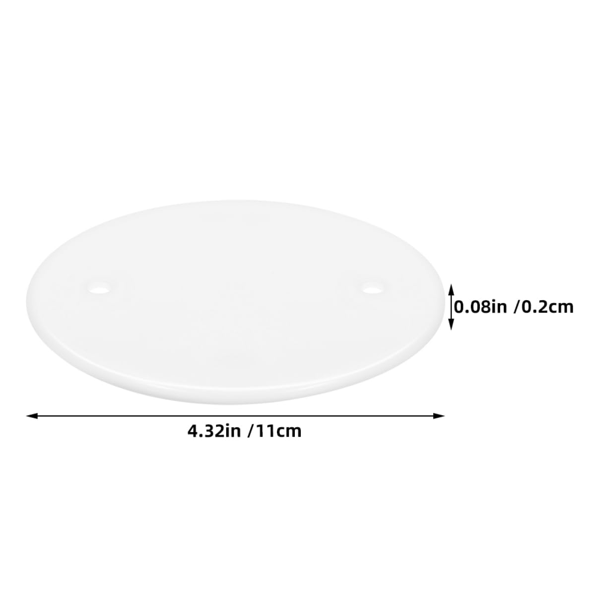 VILLCASE 8pcs Outlet Covers For Ceiling Light Plate Round Protection Covers With Screws For Ceiling Electrical Cover Plate For Home