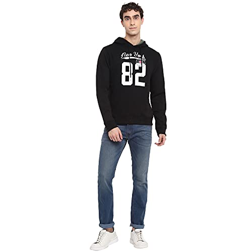 Image of Deniklo Mens Polyester Hooded Neck Sweatshirt