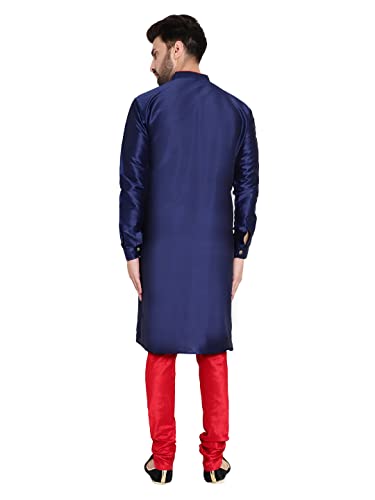 Image of HUZUR Mens Silk 6 Loop Kurta Pajama