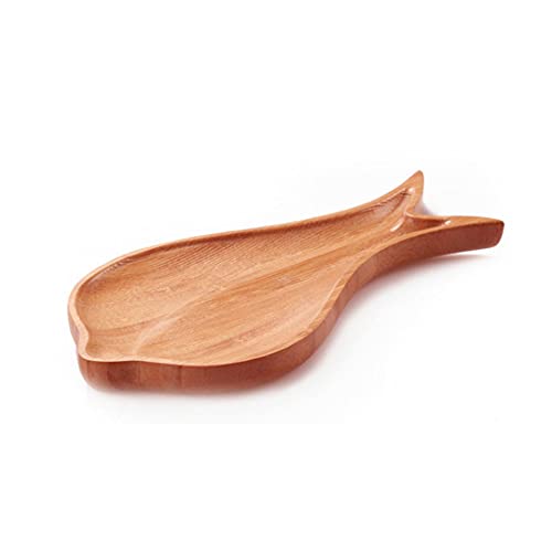 Soporte para cucharas de cocina de bambú, soporte para cucharas, forma de almendra, utensilio de cocina