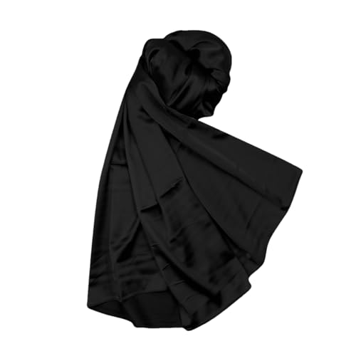 Women Satin Silky Pashmina Shawl Wrap Headscarf Turban Hijab Cap for Evening Dresses Bridal Party Special Occasion4