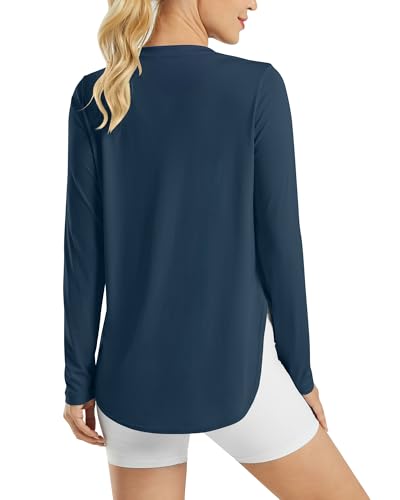 Image of G4Free Lightbreeze Womens UPF 50+ Long Sleeve Workout Tops Quick Dry UV Sun Shirt Running Gym Hiking Yoga Casual Lightweight