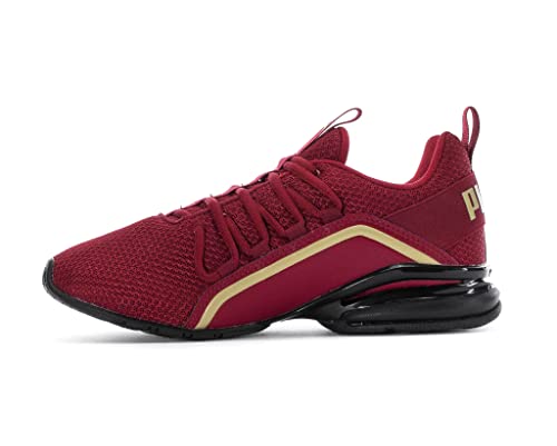 Image of Puma Women's Axelion Ultra All-Sport Athletic Shoe, Intense Red Puma Team Gold Puma Black, 7.5