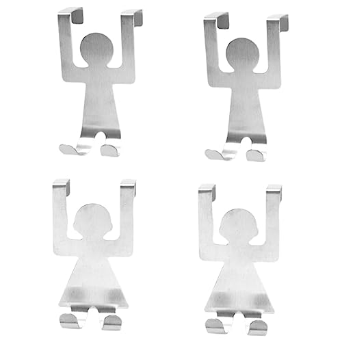 Unomor The Door Pantry Organizer Metal Hooks Decorative Hooks Modern Design for Hanging Coats Bags