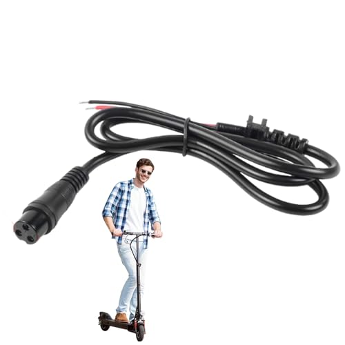 Puerto de Carga de 3 Pines, Conector de Carga de Clavija, Puertos de Carga para Scooters, eficiencia de Carga optimizada, Comodidad óptima, 10 A, Scooters eléctricos y vehículos con batería eléctrica