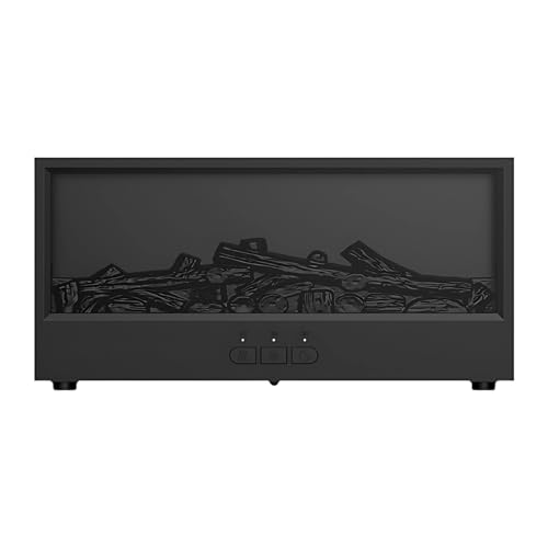 Difusor aromático eléctrico Black 3D Flame Humidificador