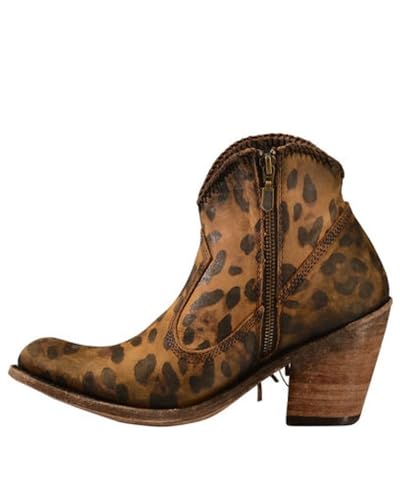 Fringe Bootie in Chita Miel Size 6.5, Brown2