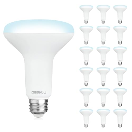 18 Pack BR30 LED Recessed Light Bulb, Dimmable Indoor Flood Light Bulbs CRI80 7W Equivalent 65W 5000K Daylight 650 Lumens, 15000 Lifetime Hours E26 Base LED Can Light Bulb, Flicker-Free
