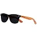 Produktbild ANDWOOD Holz Sonnenbrille Polarisierte Herren Damen Polarisierende Brillengläser mit Holzbügeln UV 400 Schutz (Cat 3) Polarisiert Verspiegelt Retro Sport Vintage
