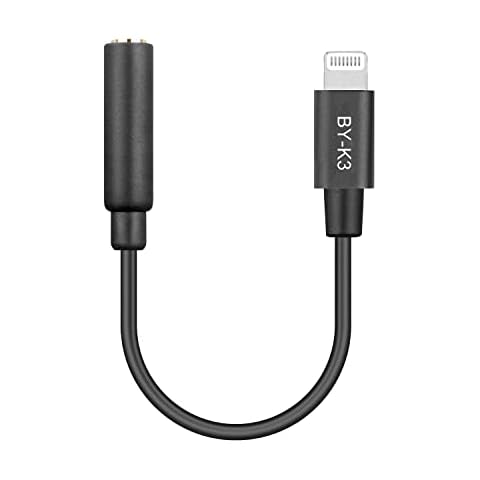 Lightning to 3.5mm Headphone Jack Adapter,BOYA MFi TRRS Female Lightning to Audio Jack Adapter Audio Compatible with iPhone 13/12 Mini/12 Pro/11/11 Pro/11 Pro Max/SE/X XR XS 8 7 Cover