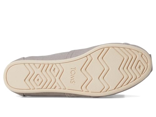 Image of TOMS Women's Alpargata Classic Slip-On Espadrille, Textile Upper, Morning Dove Heritage Canvas, 11