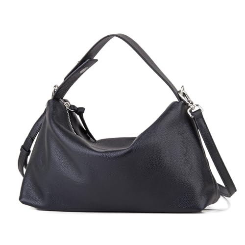 Premium Full-Grained Leather Crossbody Bags for Women, Slouchy Shoulder Bag with Adjustable Strap and Tote Handbag