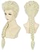 Karlery Adult Women's Long Beige Braided Fashion Wig Halloween Cosplay Wig Costume Party Wig(Beige)