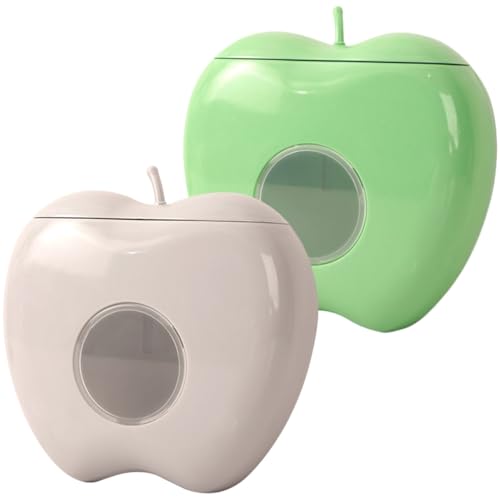 minkissy 2個 シャワーキャップ収納ボックス ホームサプライ 浴室用品 収納ケース 壁掛けゴミ袋ホルダー 便利なバッグホルダー ビニール袋ケース シャワーキャップケース キッチン用品 Pp